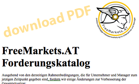 FreeMarkets.AT - Forderungskatalog als PDF